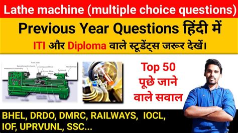 cnc lathe machine practice question|mcq questions on lathe machine.